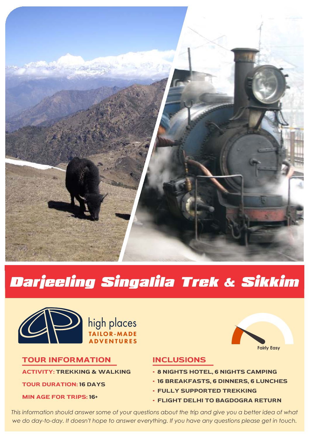 Darjeeling with Singalila trek and Sikkim