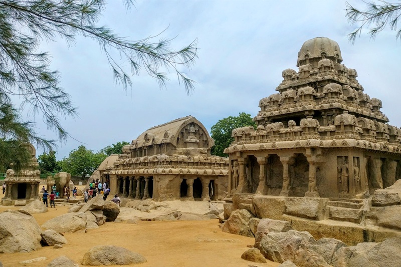 Mamallapuram_Five_Rathas
