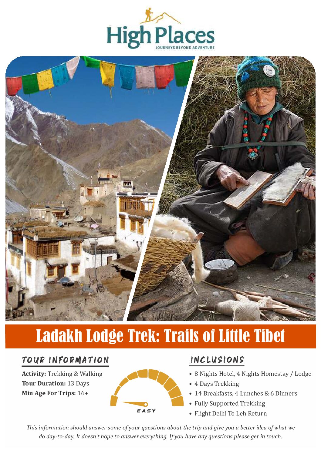 Ladakh Lodge Trek Trails of Little Tibet